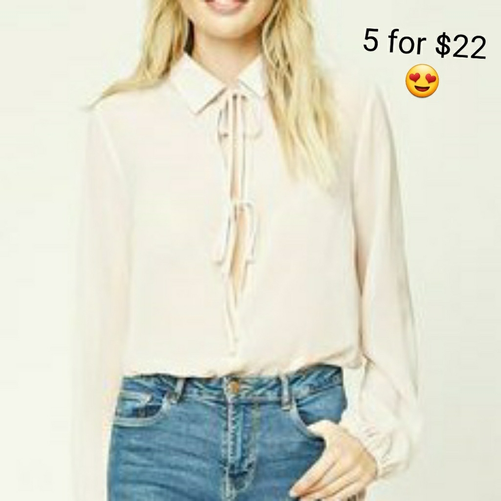 Sale Forever 21 Contemporary Tie Bodysuit XL